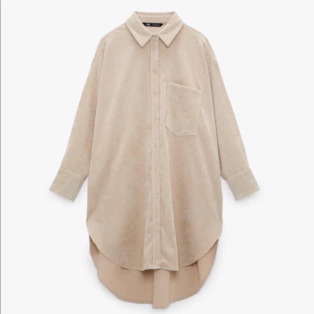 Zara Oversized Corduroy Shirt